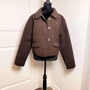 Cavalini Brown Quilted Women's Puffer Coat / BNWT